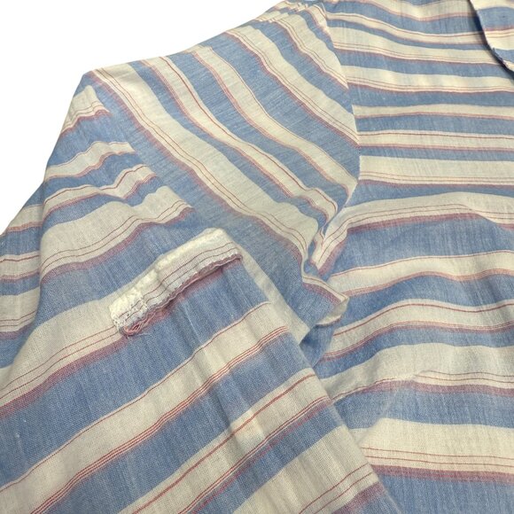 Women's COLUMBIA Lightweight Cotton Button-Down Roll-Tab SHIRT- Size XL - Picture 5 of 10